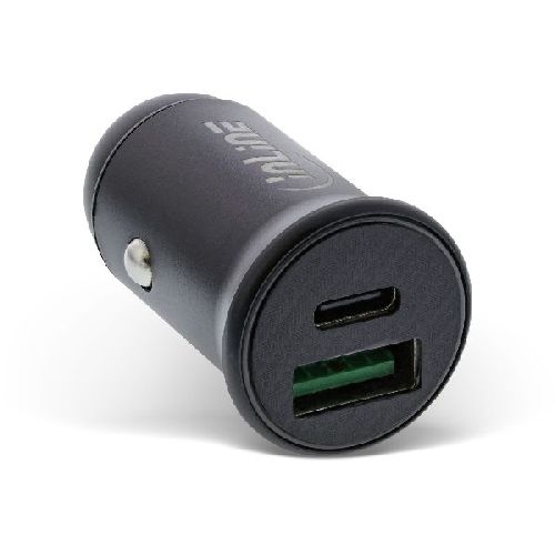 InLine® USB KFZ Stromadapter PD, 12/24V USB-A + USB-C, max. 60W, schwarz 31502B