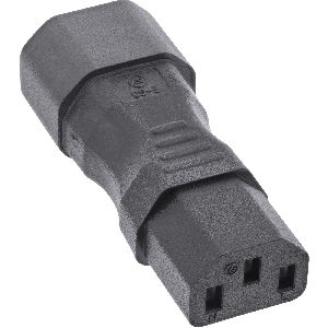 InLine 16723A InLine® Netzadapter IEC 60320 C14 / C13, 3pol. Kaltgeräte