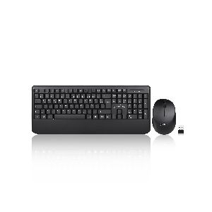 Perixx PERIDUO-714 DE, Tastatur und Maus Set, schnurlos, schwarz 57150F