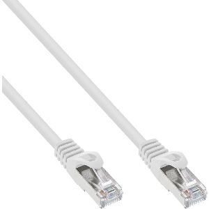 30er B-Pack InLine® Patchkabel, SF/UTP, Cat.5e, weiß, 3m B-72503W