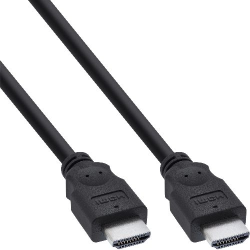 InLine® HDMI Kabel, HDMI-High Speed, Stecker / Stecker, schwarz, 7,5m 17607E