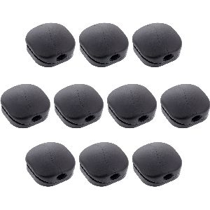 10er Pack InLine® Click Kabelmanager 1-Line, schwarz 59971M