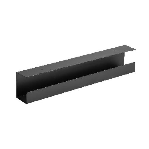 InLine® Kabelführungssystem, Untertisch-Montage, Stahl, 600 mm, schwarz 23190B