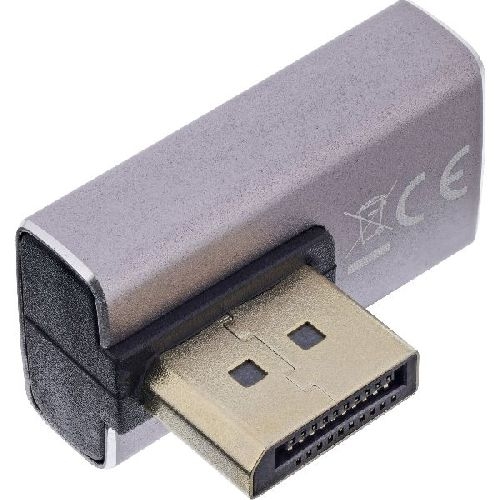 InLine® DisplayPort 1.4 Adapter, DisplayPort St/ Bu, 90° vertikal rechts, 8K 17291H