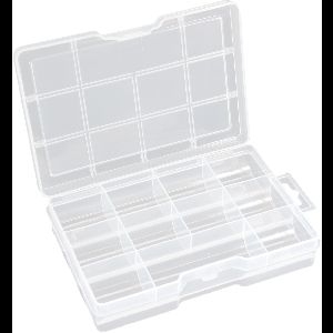 InLine® Kleinteilebox, 11 Fächer, Abmessungen: 194x130x35mm 43009B