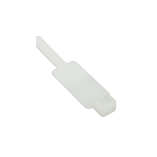 InLine® Kabelbinder mit Markierfeld, Länge 200mm, Breite 4,8mm, 100 St., natur 59967F