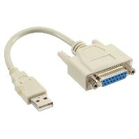 InLine 33101 InLine® USB Adapter Kabel, USB Stecker A auf 15pol Buchse