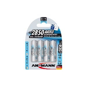 ANSMANN 5035212 NiMH-Akku Mignon AA, 2850mAh, 4er-Pack 01168P