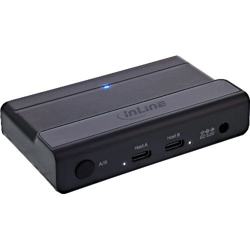 InLine® USB-C-Switch, 4x2, 4 USB 3.2-Geräte für 2 Computer gemeinsam nutzbar 60604I