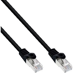 InLine® Patchkabel, SF/UTP, Cat.5e, schwarz, 7,5m 72575S