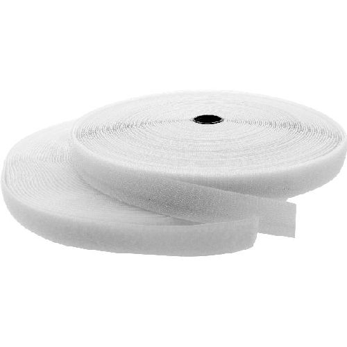 InLine® Kabelbinder, Klettband 2-teilig, 25mm, weiß, 25m 59933W