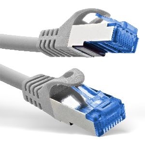 InLine® Patchkabel, Cat.6A, S/FTP, TPE (LSZH), CCA, grau, 0,3m 72633