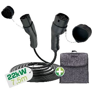 InLine® EV Autoladekabel 22kW Typ2, 3-phasig, 7,5m 16287I