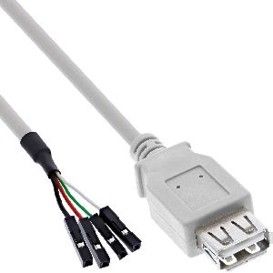 InLine® USB 2.0 Adapterkabel, Buchse A auf Pfostenanschluss, 0,40m, bulk 33440L