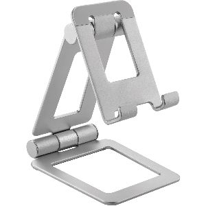 InLine® Smartphone &amp; Tablet Halter, Aluminium, klappbar, bis 10 Zoll 55729A