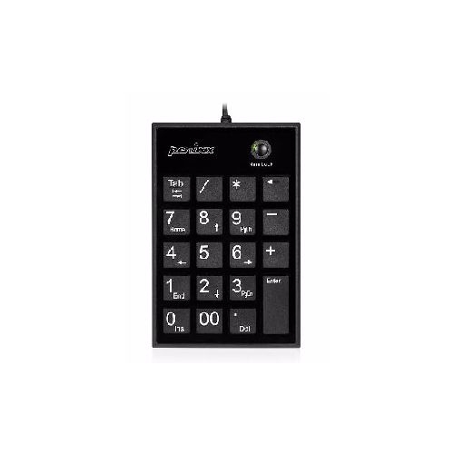 Perixx PERIPAD-202U, USB-A Nummernblock, schwarz 57161E