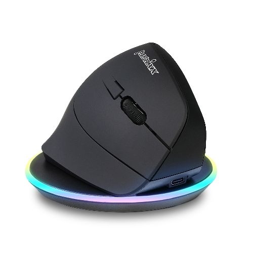Perixx PERIMICE-715 RX, kabellose wiederaufladbare vertikale Maus, Rechtshänder 57148N