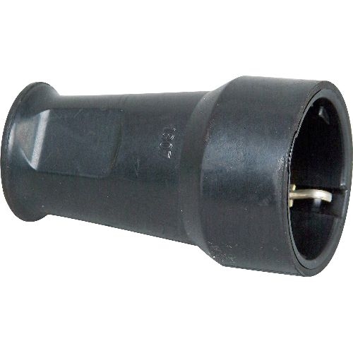 Kopp SEBS Schutzkontakt-Kupplung, bis 3x1,5mm², schwarz 16731K