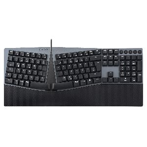 Perixx PERIBOARD-535 DE BL, ergonomische mechanische USB Tastatur (blaue Taster) 57156D