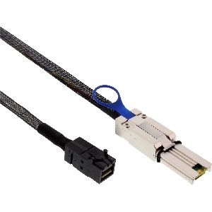 InLine® Mini SAS HD Kabel, SFF-8643 zu SFF-8088, 1m 27636B