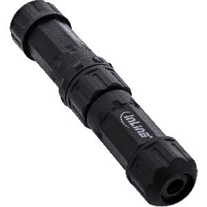 InLine® Netzkabelkupplung, IP68, 3-polig, Stecker/Buchse, M20, schwarz 69927W