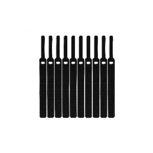 LABEL THE CABLE LTC Basic Straps, Klettkabelbinder 10er Set schwarz 59935Q