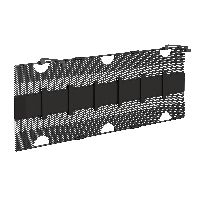 InLine® Ablagenetz mit Klettlaschen, für Untertisch-Montage, schwarz 23199E