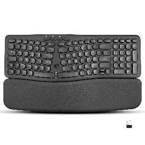 Perixx PERIBOARD-636 DE, ergonomische Wireless Tastatur, inkl. Handballenpolster 57156J