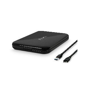 FANTEC ALU-25U3, externes 2.5&quot;-SATA-Gehäuse, USB 3.2, Aluminium, schwarz 00029U
