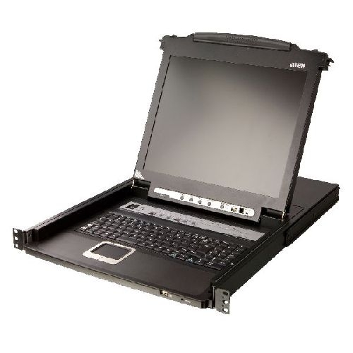 ATEN CL5716M UK KVM Switch 16-Port 17-LCD Single Rail (PS/2-USB VGA) UK-Layout 60628JUK