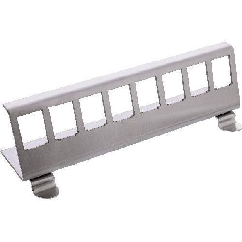 InLine® Keystone SNAP-In Metall-Modulhalter, 8-fach für Hutschiene 76203H