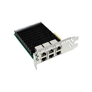 InLine® 6-fach Gigabit Netzwerkkarte, 6x RJ45 1 Gb/s, PCIe x4 51127C
