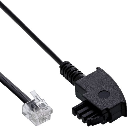InLine® TAE-F Kabel für DSL Splitter, TAE-F an Western 6/2 DEC, 20 m 18620