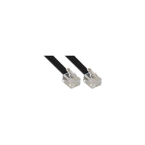 InLine® Modularkabel, RJ12, Stecker / Stecker, 6adrig, 6P6C, 5m 18845