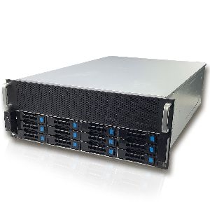 FANTEC SRC-4120X08, 4HE 19"-Servergehäuse 12x SAS & SATA ohne Netzteil 680mm 19451L