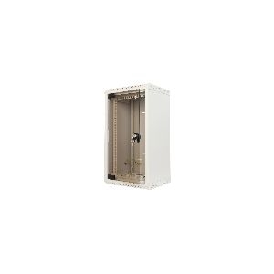 Triton RKA-10-AS3-CAX-X1 10&quot;/19&quot; Wandschrank Hybrid, Glastür, T=260mm, grau 01901E