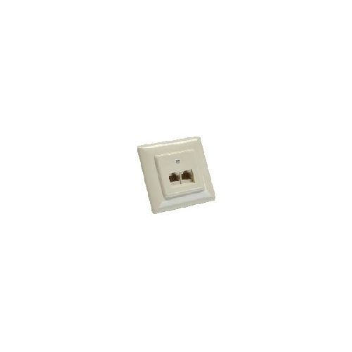 InLine® ISDN Anschlussdose, 2x RJ45 BU, Unterputz, Schraubanschluss 2x 8-fach 69989C