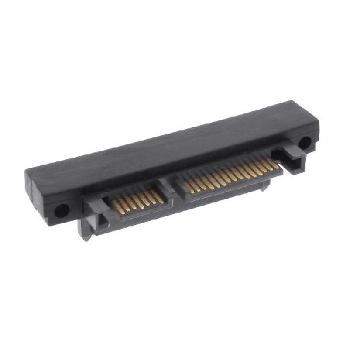 InLine® SATA Adapter Stecker / Buchse, 22pol. (15+7), abwärts gewinkelt 27700G
