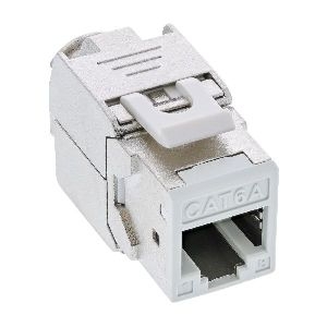 InLine® Keystone RJ45 Buchse, geschirmt, Cat.6A, weiß 8er Pack 76207W