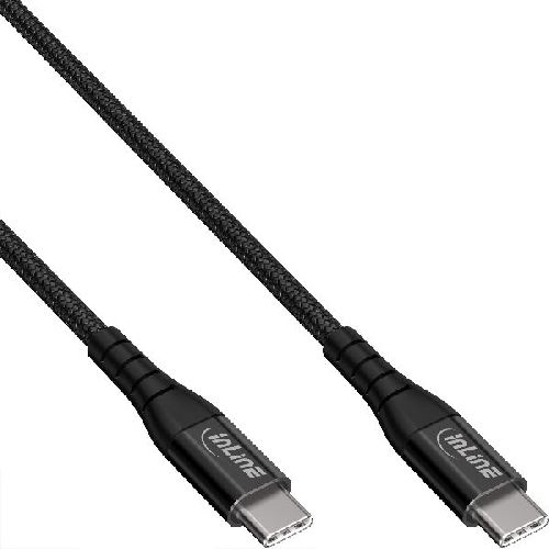 InLine® USB 2.0 Kabel, USB-C Stecker/Stecker Schnellladekabel 100W, 1m 35851