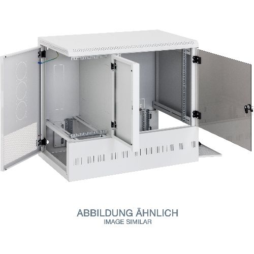 Triton RFA-12-A95-CAX-A13 19" Wandschrank 3-in-1, 12+6+3HE, 745mm hoch, grau 01913B