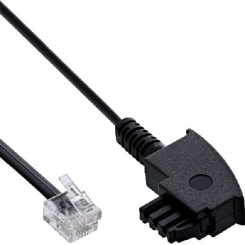 InLine® TAE-F Kabel, für DSL Splitter, TAE-F ST an Western 6/2 DEC ST, 2m 18602