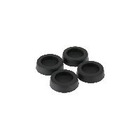 InLine® Gummi-Füße, für PC Gehäuse, 4er Pack, schwarz 59909B