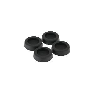 InLine® Gummi-Füße, für PC Gehäuse, 4er Pack, schwarz 59909B