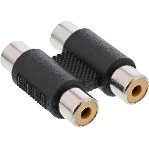 InLine® Audio Adapter, 2x Cinch Kupplung, Buchse / Buchse 99318