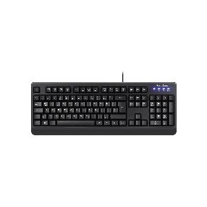 Perixx PERIBOARD-517 DE, Wasser- und staubdichte USB-Tastatur, IP65, schwarz 57205J