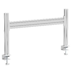 InLine® Slatwall Tischhalterung, Aluminium Panel 1 m, inkl. 2 Stützen 0,43 m 23181E