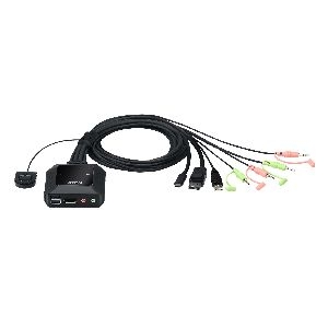 ATEN CS52DP 2-Port USB-C-DisplayPort-Kabel KVM Switch 60653E