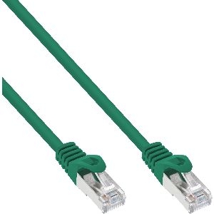 InLine® Patchkabel, SF/UTP, Cat.5e, grün, 0,25m 72522G