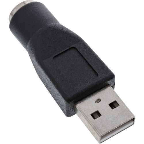 InLine® USB PS/2 Adapter, USB Stecker A auf PS/2 Buchse 33102K